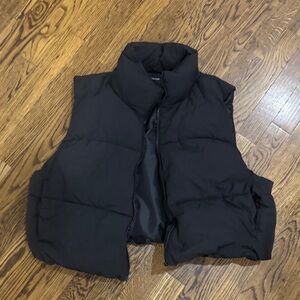 H&M Black Quilted Vest